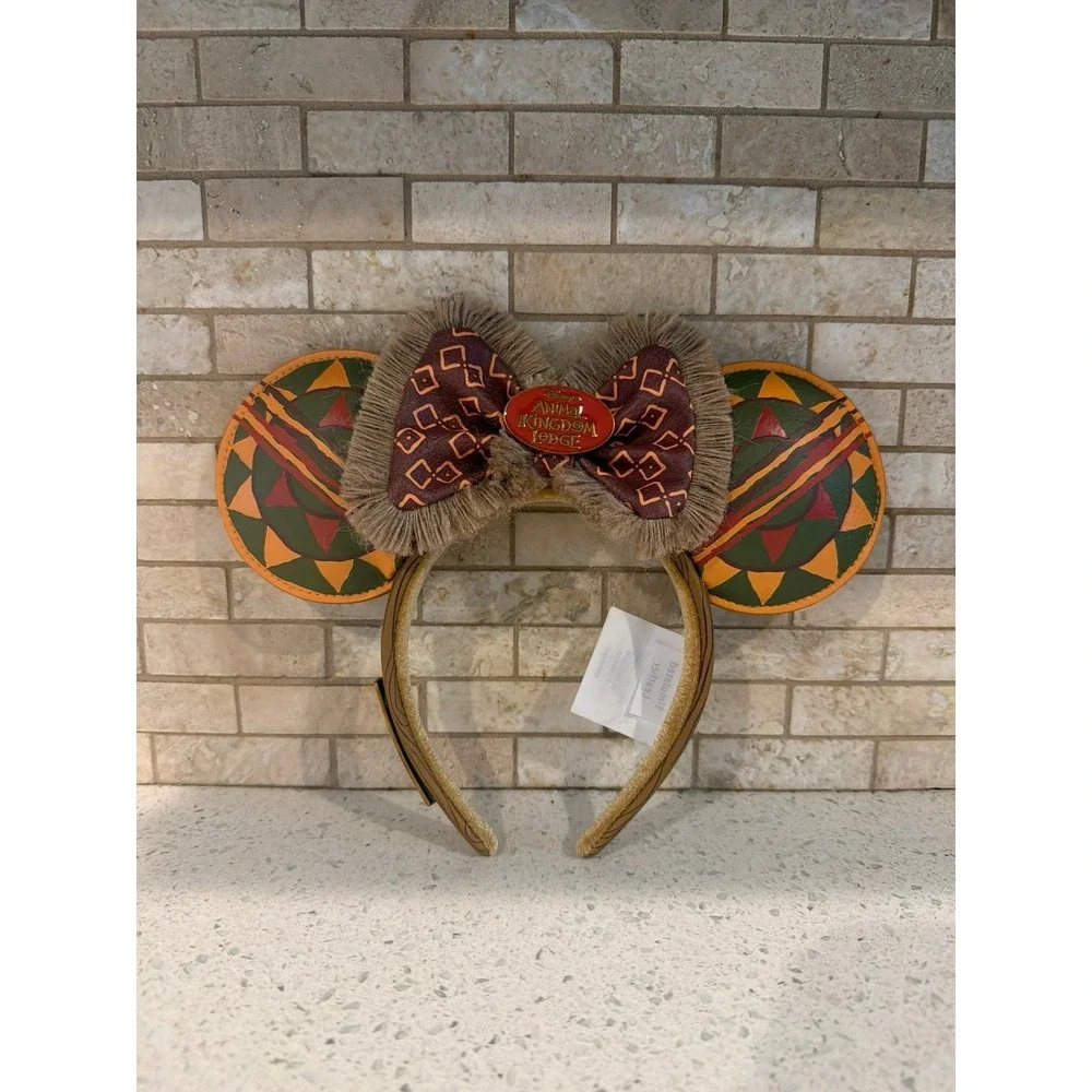 AUTHENTIC! Disney Parks Animal Kingdom Lodge Resort Ears Headband Loungefly